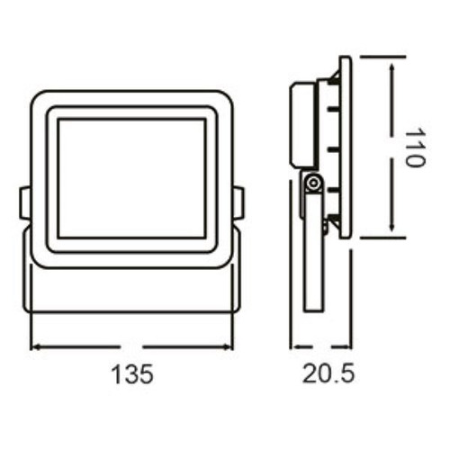 Imagen 2 de 9 de Pack X 6 Reflector Exterior Led 10w Ip65 Intemperie Candil