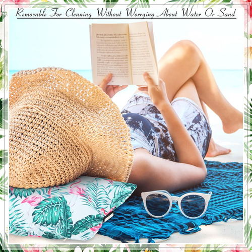 Almohada Inflable De Playa Con Funda Extraíble, Almohada De