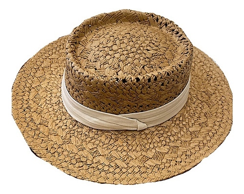 Sombrero De Paja De Vacaciones Francés Junto Al Mar