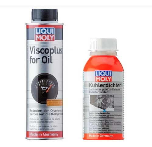 Combo Tapa Fugas Radiador Y Elevador Viscocidad Liqui Moly