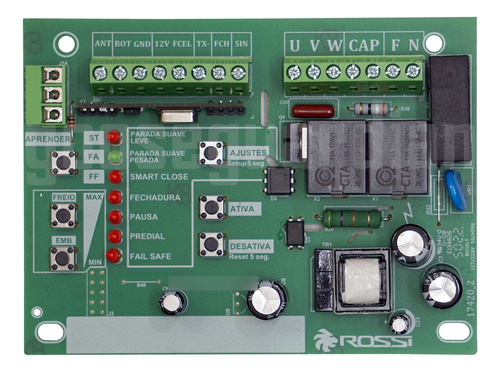 Kit 1 Placa Motor Rossi Nkx30 +2 Controle 127/220v (bivolt)
