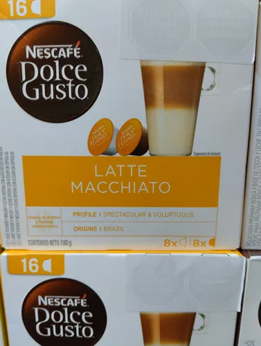 Caja De Cápsulas Dolce Gusto, Latte Macchiato X16