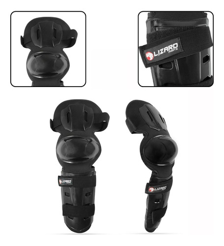 Joelheira Trail Lizard Flexível Trilha Enduro Resistente