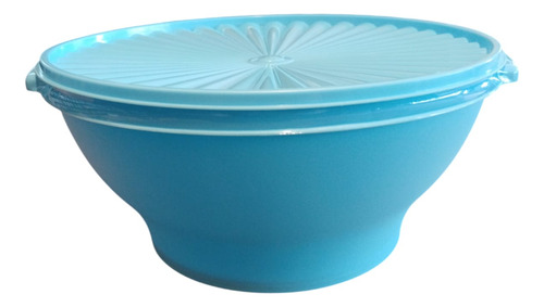 Contenedor Topper De Plástico Redondo En Color Azul