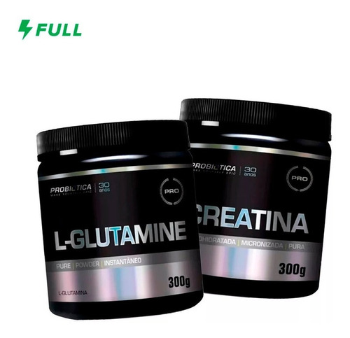 Kit Combo Creatina 300g + Glutamina 300g Probiotica Oferta