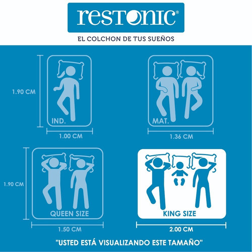 Colchón King Size Restonic Ortopédico Ultracomodo