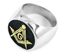 Comprar Anel Masculino Folheado A Ouro 18k Maçonaria Homens Modernos