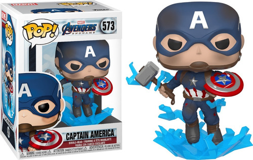 Funko Pop Marvel Avengers Captain America With Mjolnir