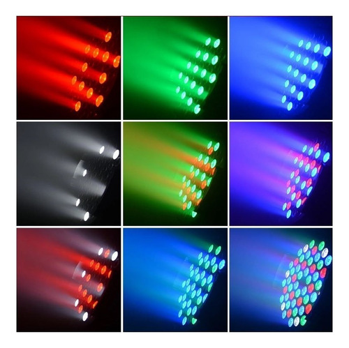 Foco Led Par 54x3w Led Rgbw Fiesta Disco