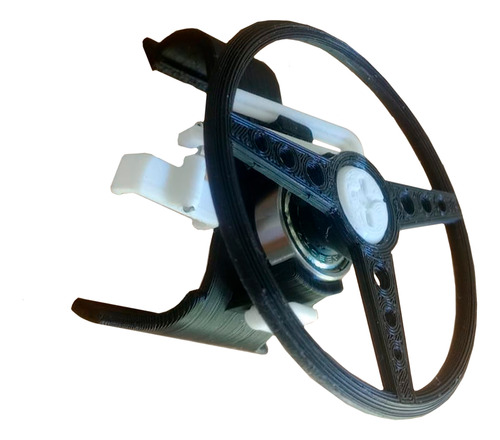Mini Volante Con Ruleman Joystick Play Ps4 Volante Joystick Color Negro Con Blanco