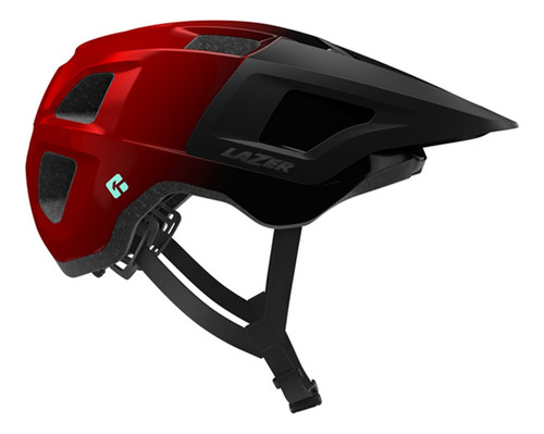 Capacete Ciclismo Lazer Lupo Kinetcore Mtb Speed Viseira Cor Vermelho Brilho Tamanho Único(55-61)