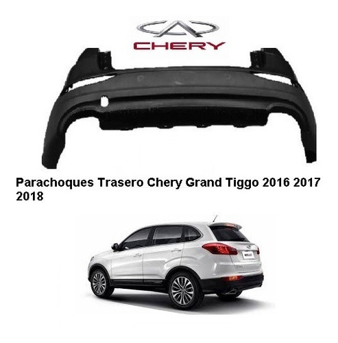 Parachoques Trasero Chery Grand Tiggo 2016 2017 2018