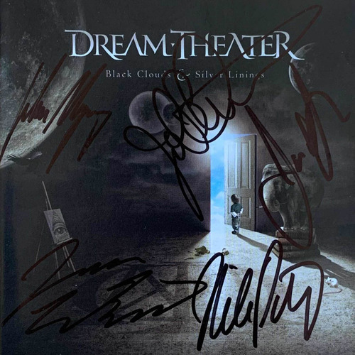 Cd Dream Theater Black Clouds Autografiado X Banda Completa
