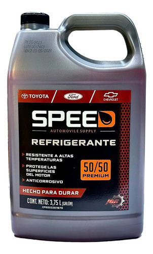 Refrigerante Speed 50/50 Primiun Rojo 3.75l