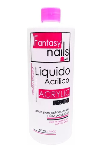 Monomero Fantasy Nails 16onz Tapa Rosa 