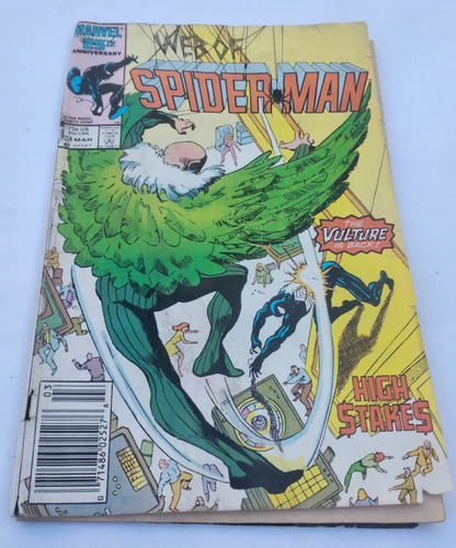 1987 Comic Marvel Spiderman Hombre Araña The Vulture Is Back