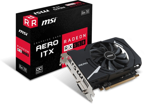 Tarjeta Video Msi Radeon Rx 550 Aero Itx 4gb Gddr5 128-bit