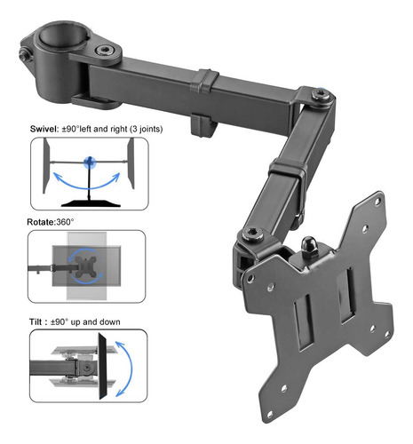 Brazo Y Placa Ajustables Soporte De Monitor (md6db)