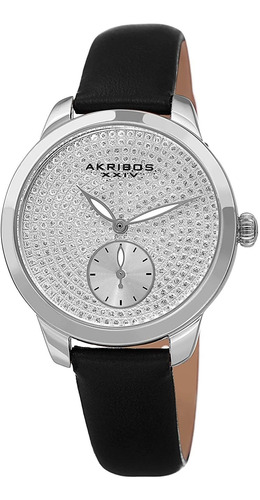 Reloj Mujer Akribos  Ak1089 Cuarzo Pulso Negro Just Watches