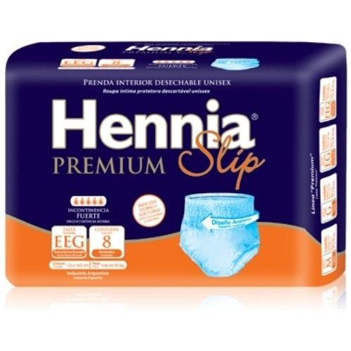 Hennia Premium Slip Talle Extra Extra Grande X 8