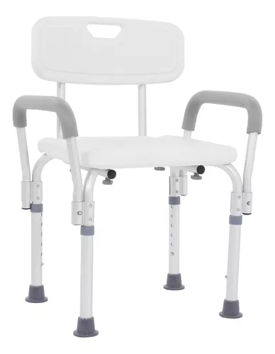 SILLA PARA DUCHA AJUSTABLE DE 87.6 CM MATE