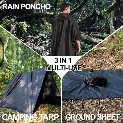 Capa Impermeable Portátil Para Lluvia Gabardina Rompevientos
