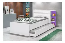 Comprar Cama Marinera 1 Plaza Bi Cama Con Baul Dormitorio Con Estantes Opción Lila Baul Auxiliar Muebles Web