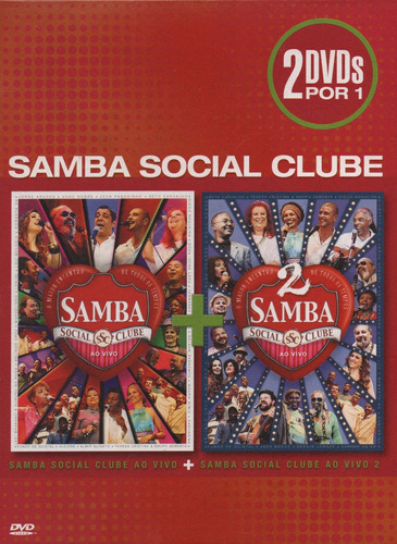 Samba Social Clube Ao Vivo 1 E 2 - Dvd Duplo