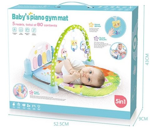 Baby´s Piano Gym Mat 5 En 1, Chico