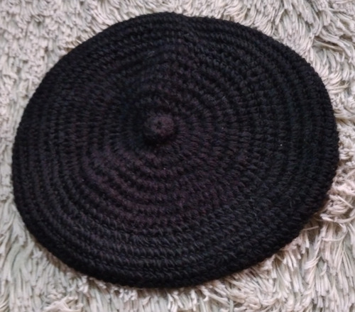 Boina Gorro Gorra Tejida Negra Igual A Nueva