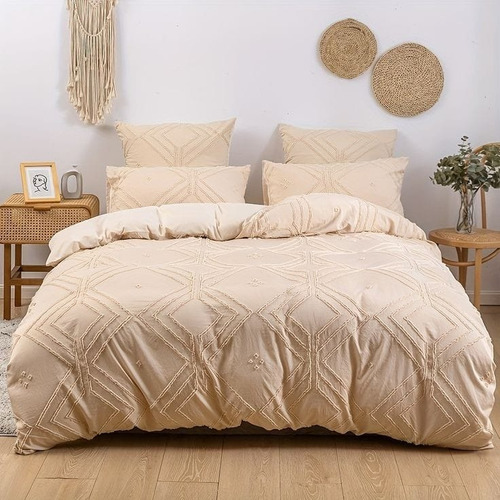 Duvet Cover Relieve Cama Sencilla 2 Piezas Boho Chic 