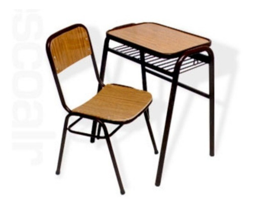 Imagen 3 de 4 de Pupitre Individual Y Silla Apilable