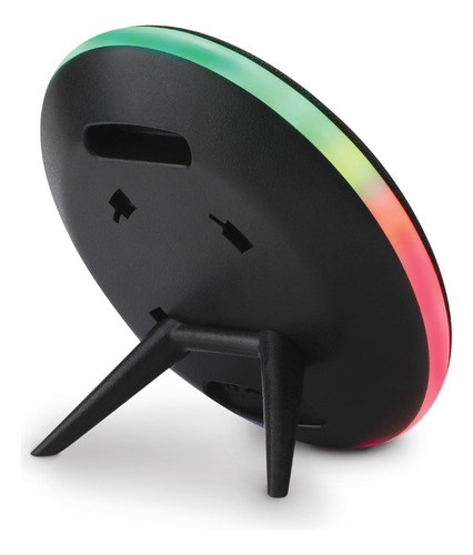 Bocina Portátil Tws Con Luz Led Y Soporte Para Pared