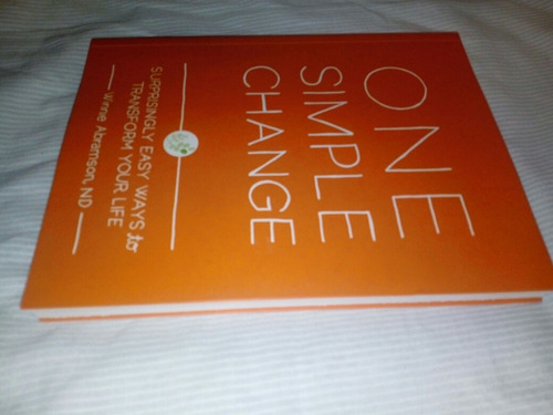 One Simple Change Winnie Abramson Chronicle Books Mindful (Usado)