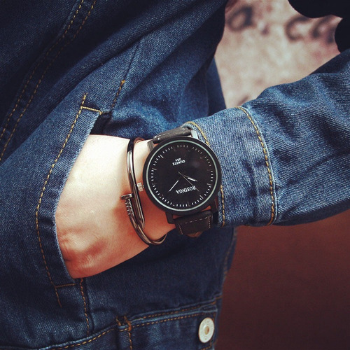 Relógio Feminino Masculino Rosinga Com Pulseira Metal Grátis