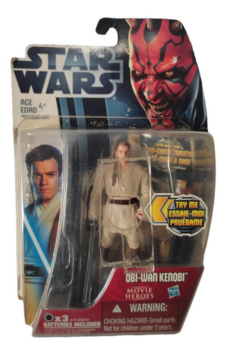 Obi Wan Kenobi  Star Wars Movie Heroes Paquete Abierto