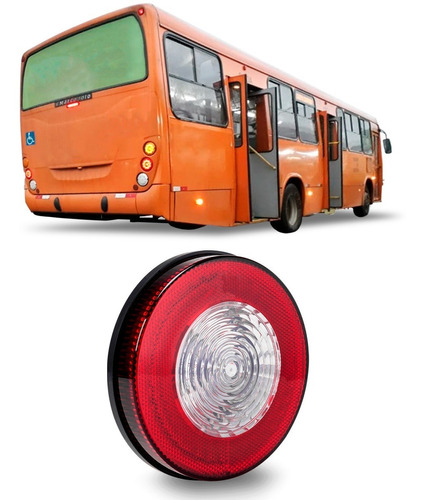 Lanterna Traseira Ré Led Bivolt Universal Ônibus Vm Br 125