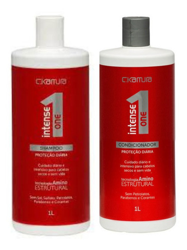 Kit Shampoo Condicionador Intense One Sem Sulfato Sal Ckamur
