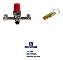 Comprar Saida De Ar Para Compressor Com Regulador E Valvula 125 Lbs
