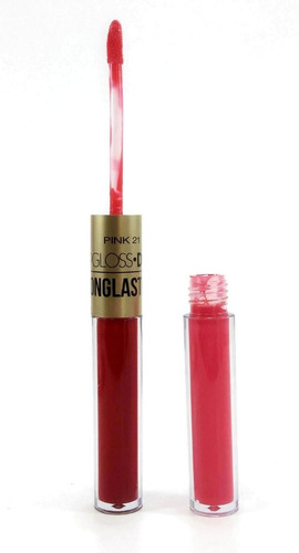 Brillo Labial Duo Matte Larga Duracion Pink 21 Cosmetica