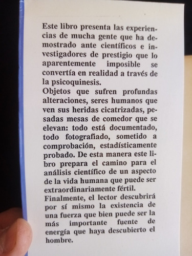 Psicoquinesis, Michael Brown.javier Vergara Editor. 1990