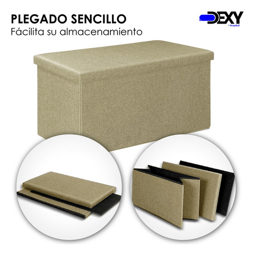 Banco Banca Baúl Plegable Reposapiés Puff Taburete Otomano