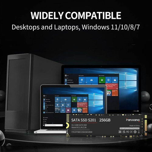 Unidad De Estado Sólido S201 De 1tb M.2 2280 Sata Iii Ve