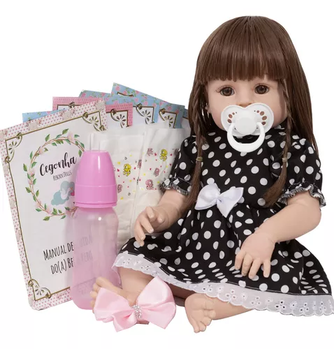 BEBÊ REBORN MENINA TODA EM SILICONE MAGALLY UMA CRIANÇA REAL