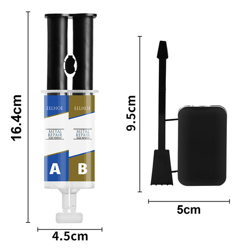 Metal Repair Glue (a&b) Industrial Heat Resistance Cold Weld