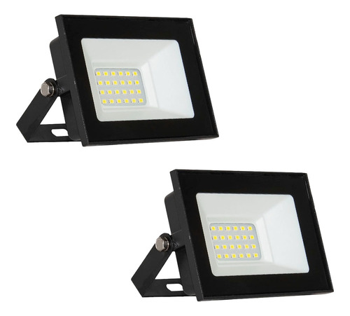 Reflector Interior Exterior Led Luz Fria Calida Movil 20w X2