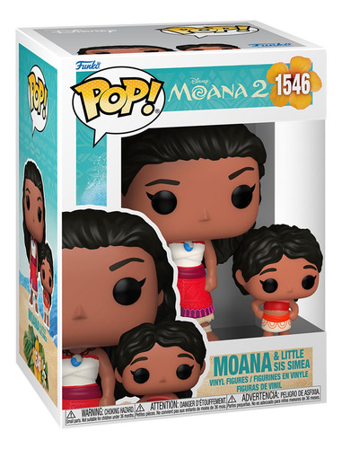 Boneco De Vinil Funko Pop & Buddy Moana 2 Moana & Simea
