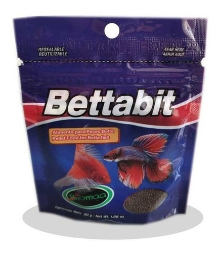 Alimento Bettabit 6 Pzs De 30 Gramos Para Pez Betta