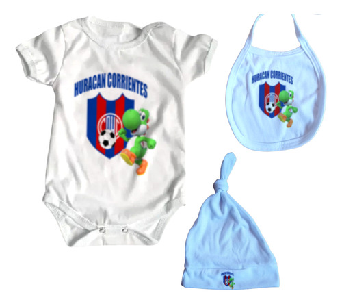 Ajuar Ropa Bebe X3 Prendas  Huracan Corrientes