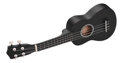 Ukelele Acústico Soprano, 21 In, Color Negro
